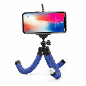 Curve-able Adjustable & Flexible Tripod Stand With Mobile Holder - Completely flexible 360 rotatable socket joint